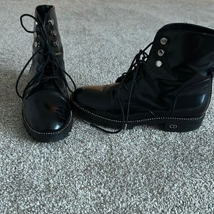 Dior CD combat boots